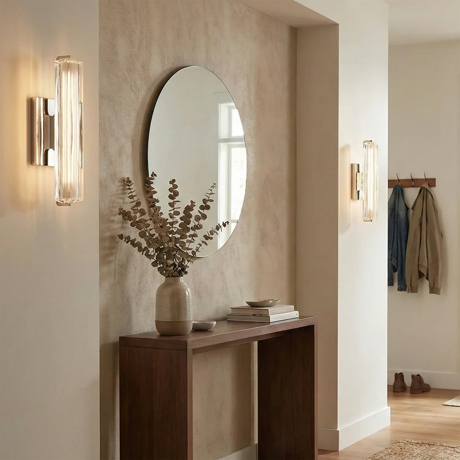 Audubonne Minimalist Crystal Column Sconce | wildoxy