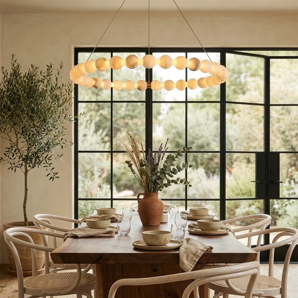 Aura Alabaster Orb Chandelier | wildoxy
