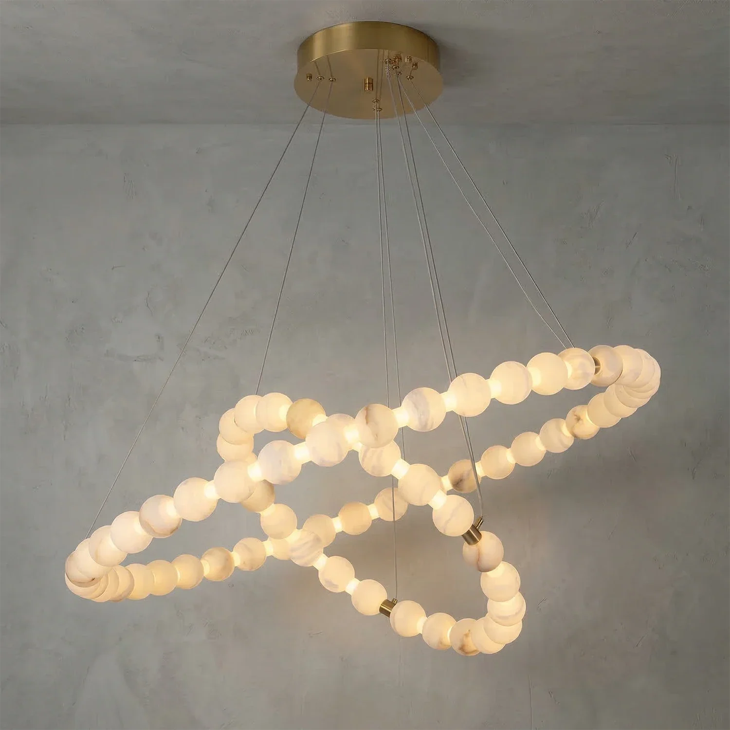 Aura Alabaster Orb Chandelier | wildoxy