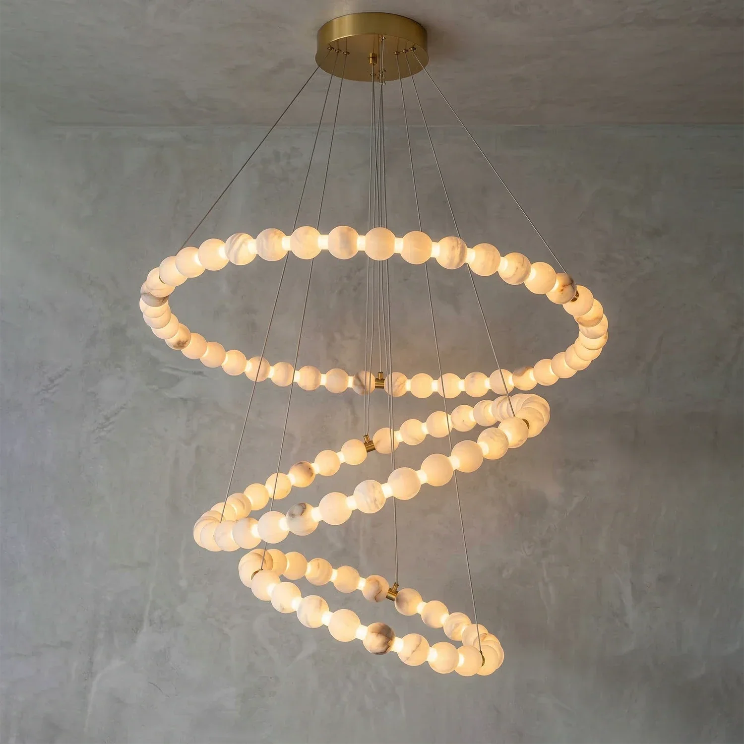 Aura Alabaster Orb Chandelier | wildoxy
