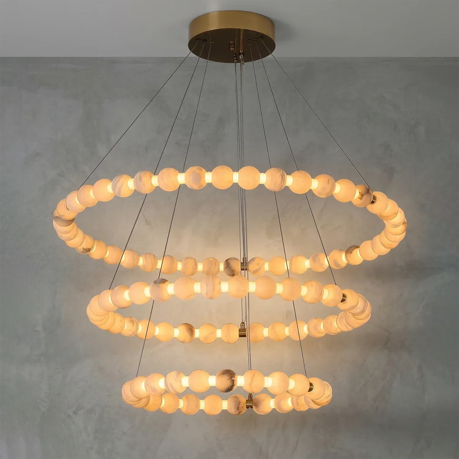 Aura Alabaster Orb Chandelier | wildoxy