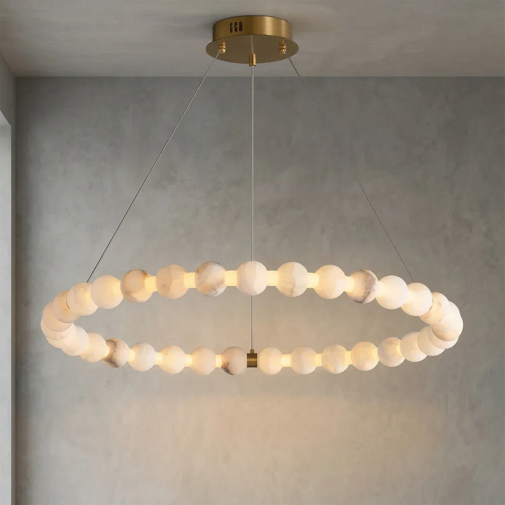 Aura Alabaster Orb Chandelier | wildoxy