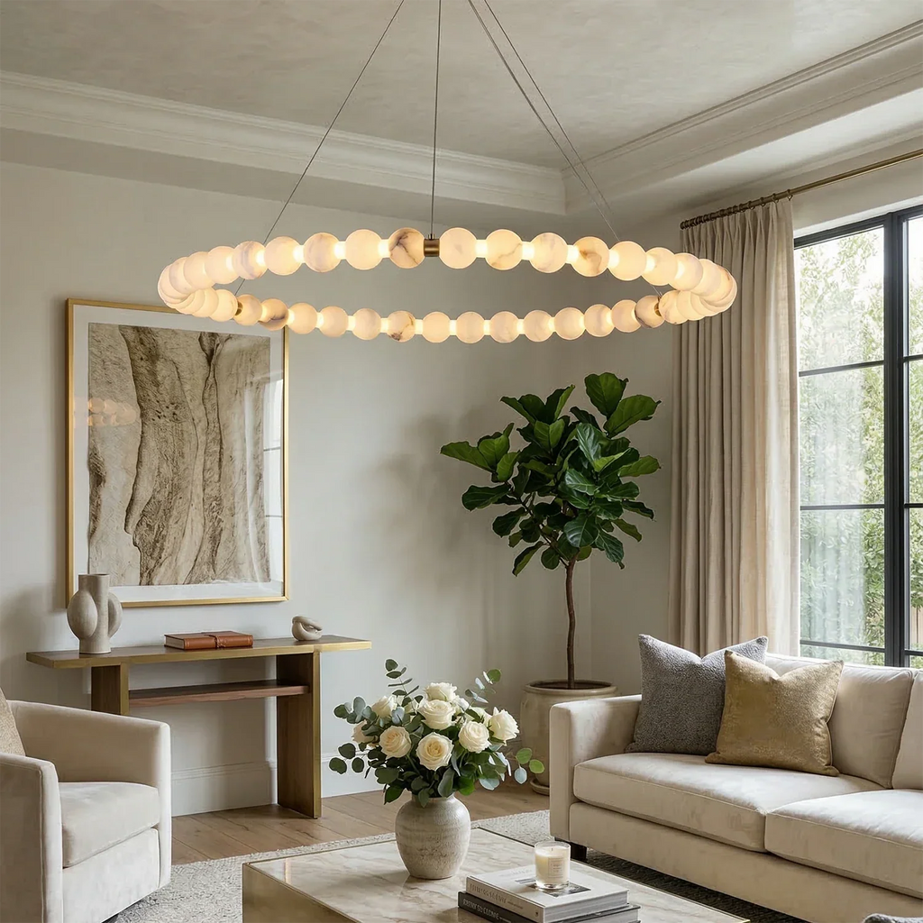 Aura Alabaster Orb Chandelier | wildoxy
