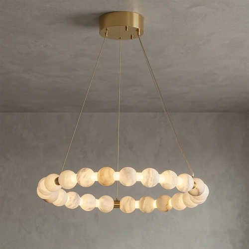 Kronleuchter Aura mit Alabasterkugeln | wildoxy