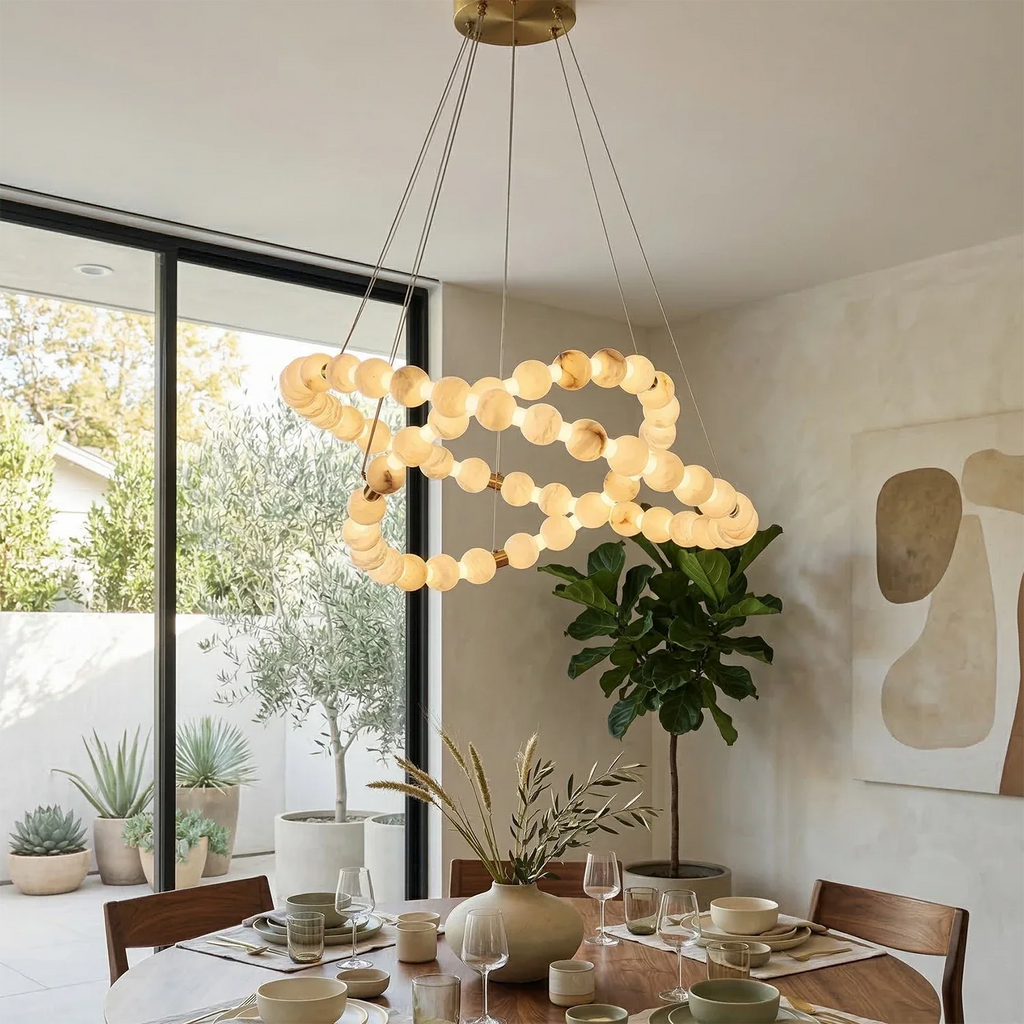 Aura Alabaster Orb Chandelier | wildoxy