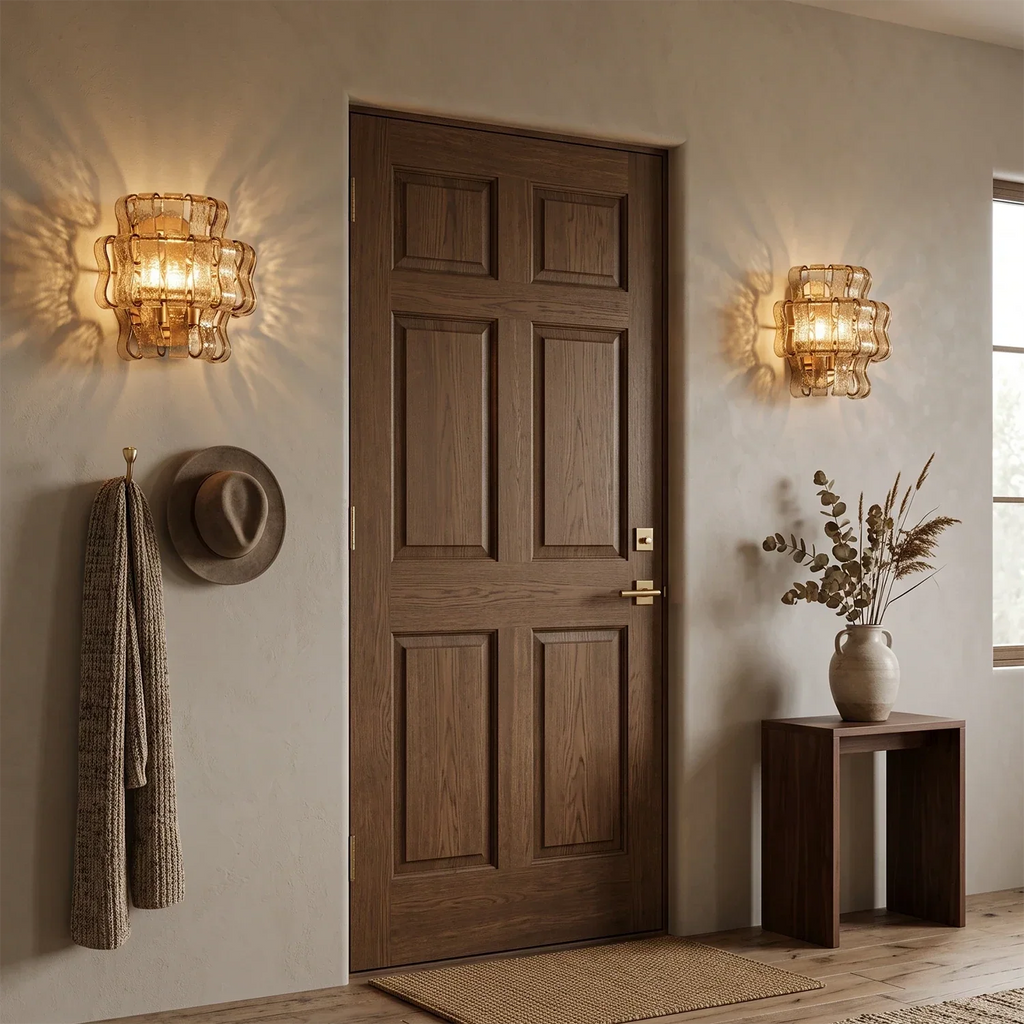 Aurelia Handcrafted Wave Ribbon Glass Sconce | wildoxy