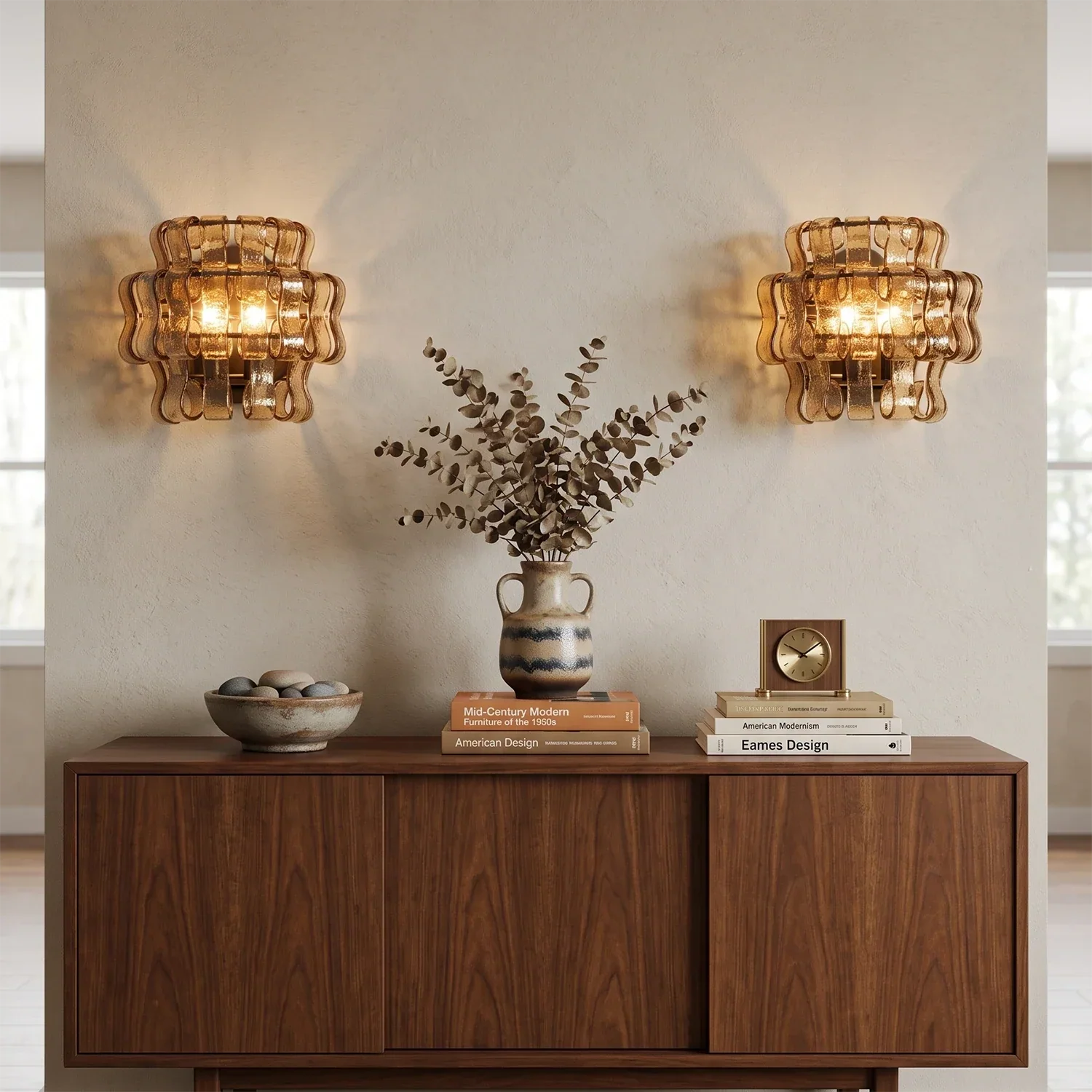 Aurelia Handcrafted Wave Ribbon Glass Sconce | wildoxy