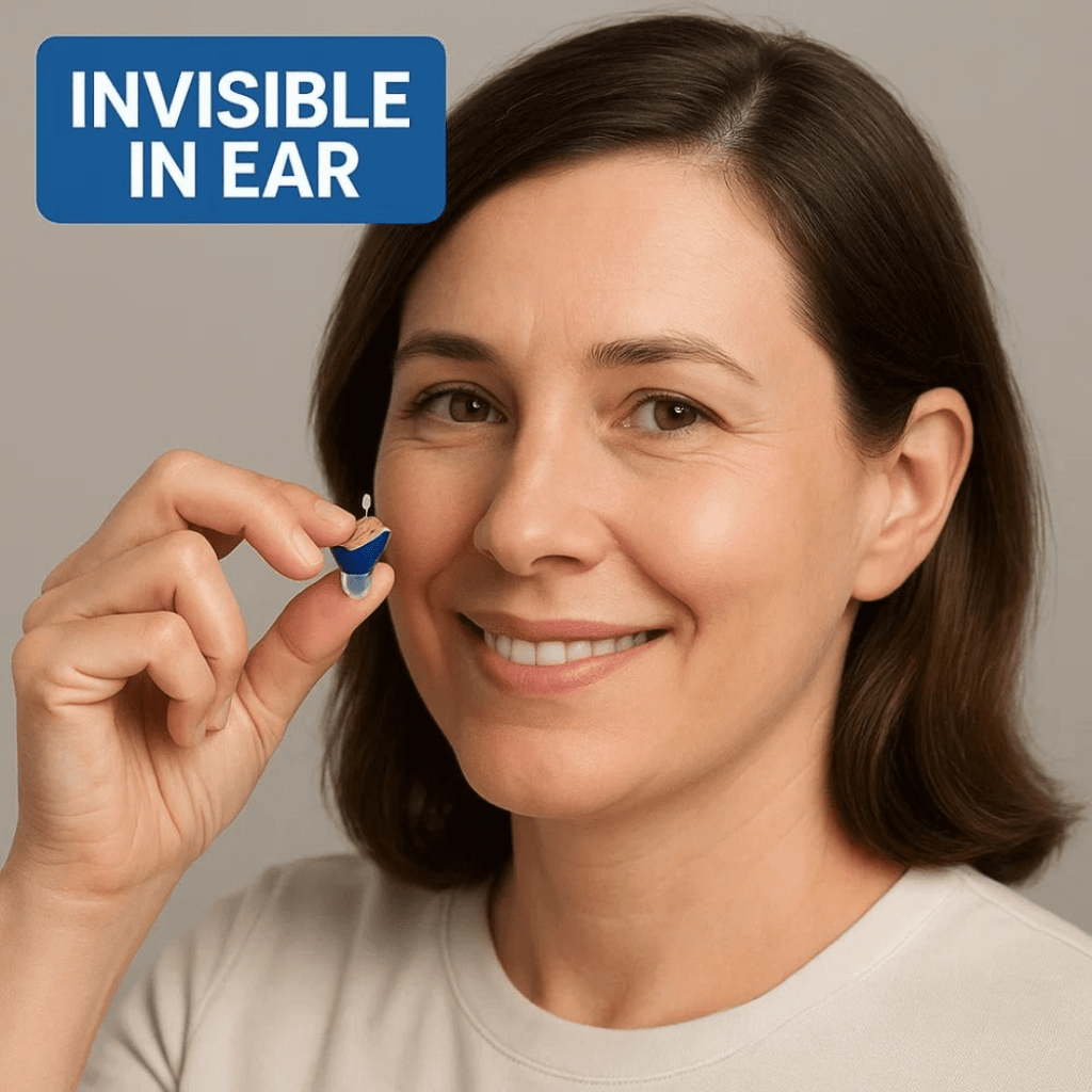Mejoradores de audio intraaurales sutiles Auris Pro — Perfil compacto, sonido más nítido