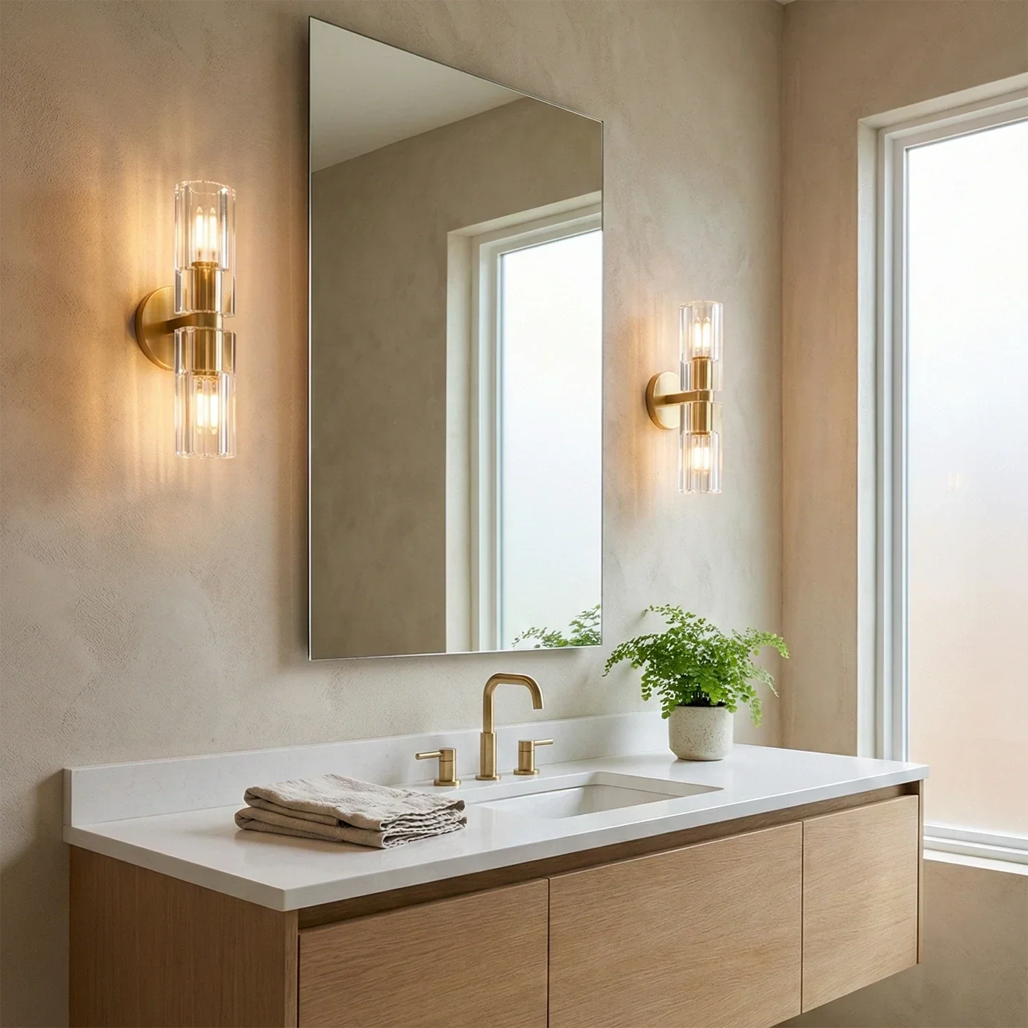 Aurora Glass Cup Sconce | wildoxy