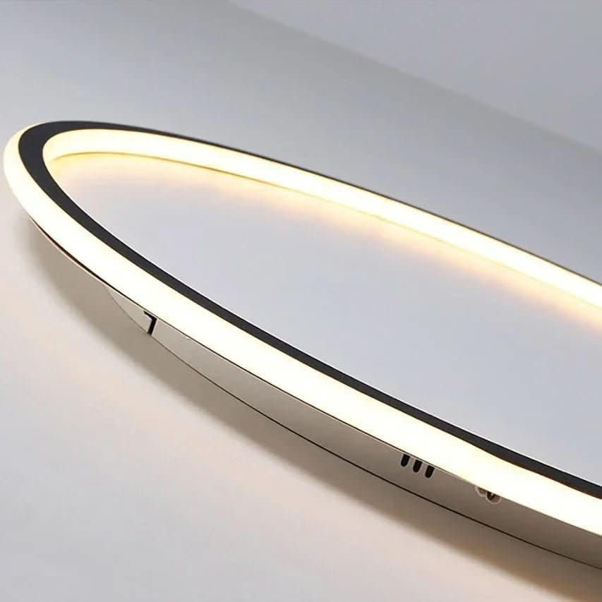 Glowlith nordisk LED-taklampe — avrundet, minimalistisk ramme, blendingsdempende optikk