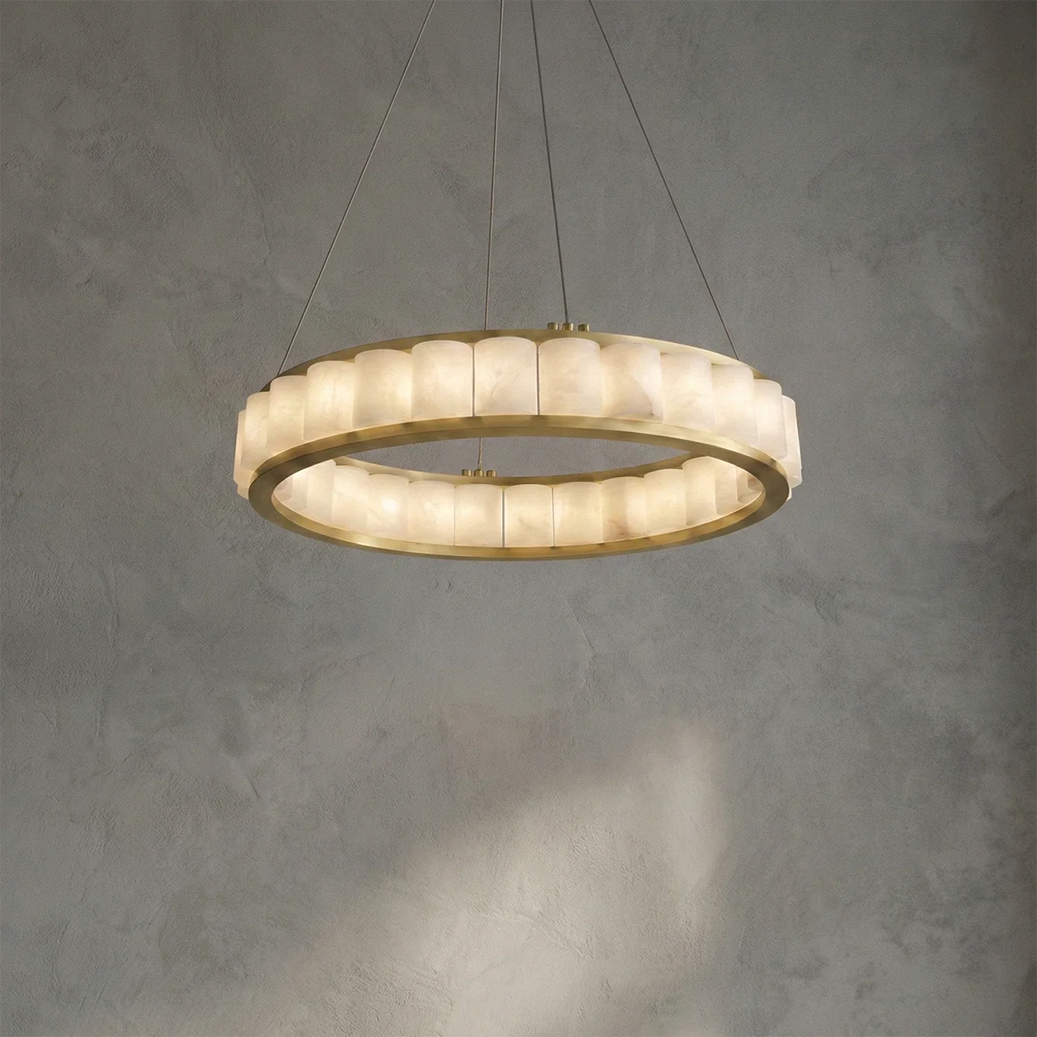 Avalon Alabaster Halo Chandelier | wildoxy