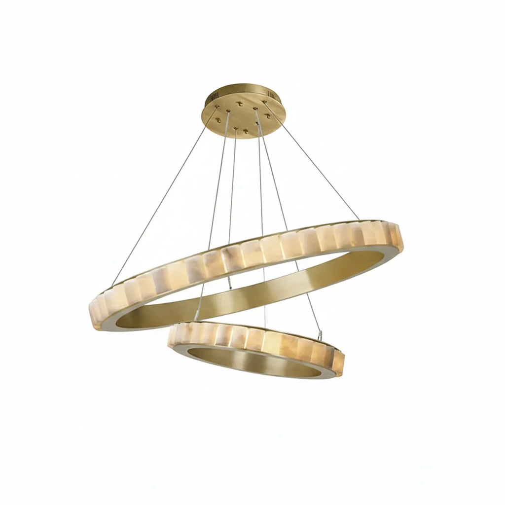 Avalon Alabaster Halo Chandelier | wildoxy