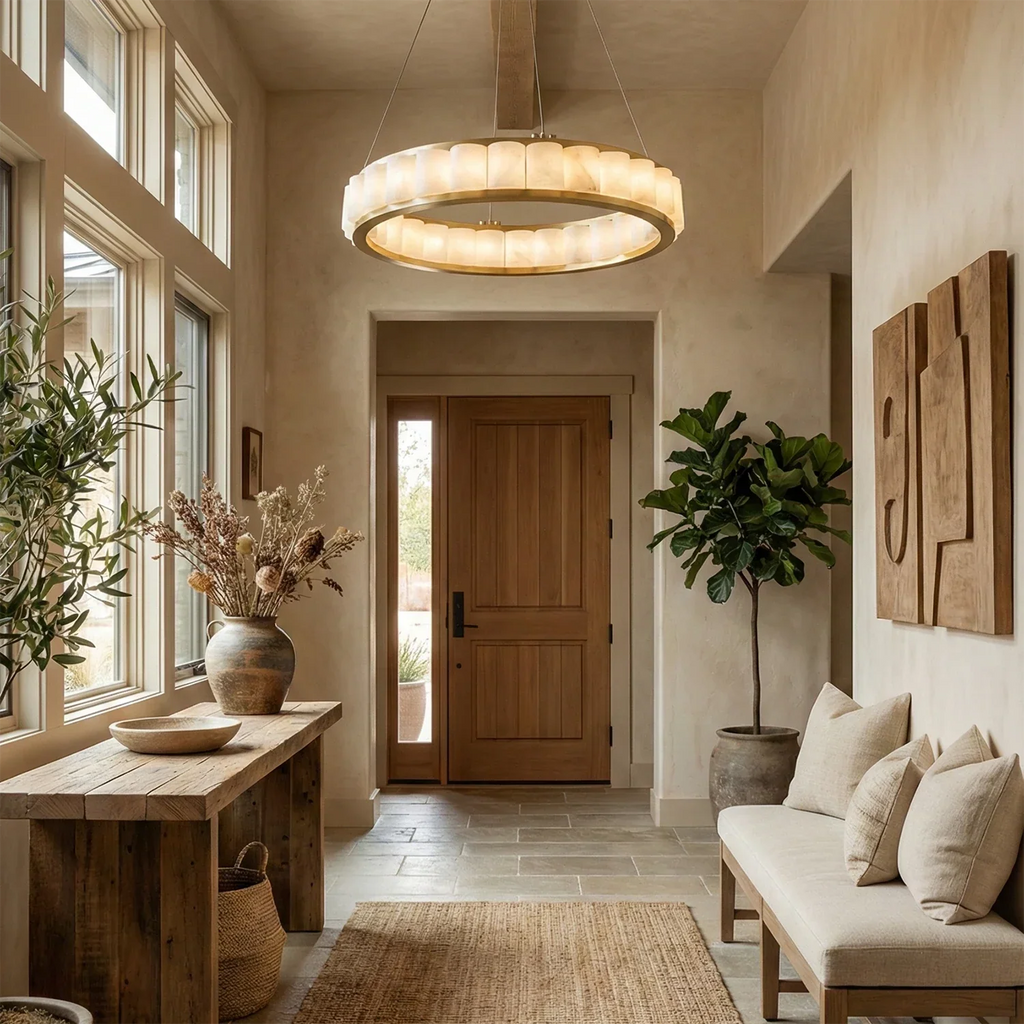 Avalon Alabaster Halo Chandelier | wildoxy