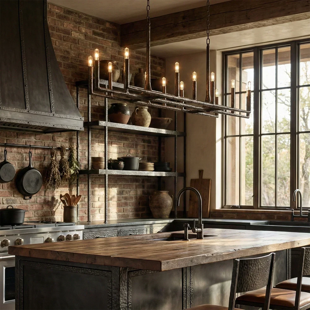 Avarit Forged Round Chandelier | wildoxy