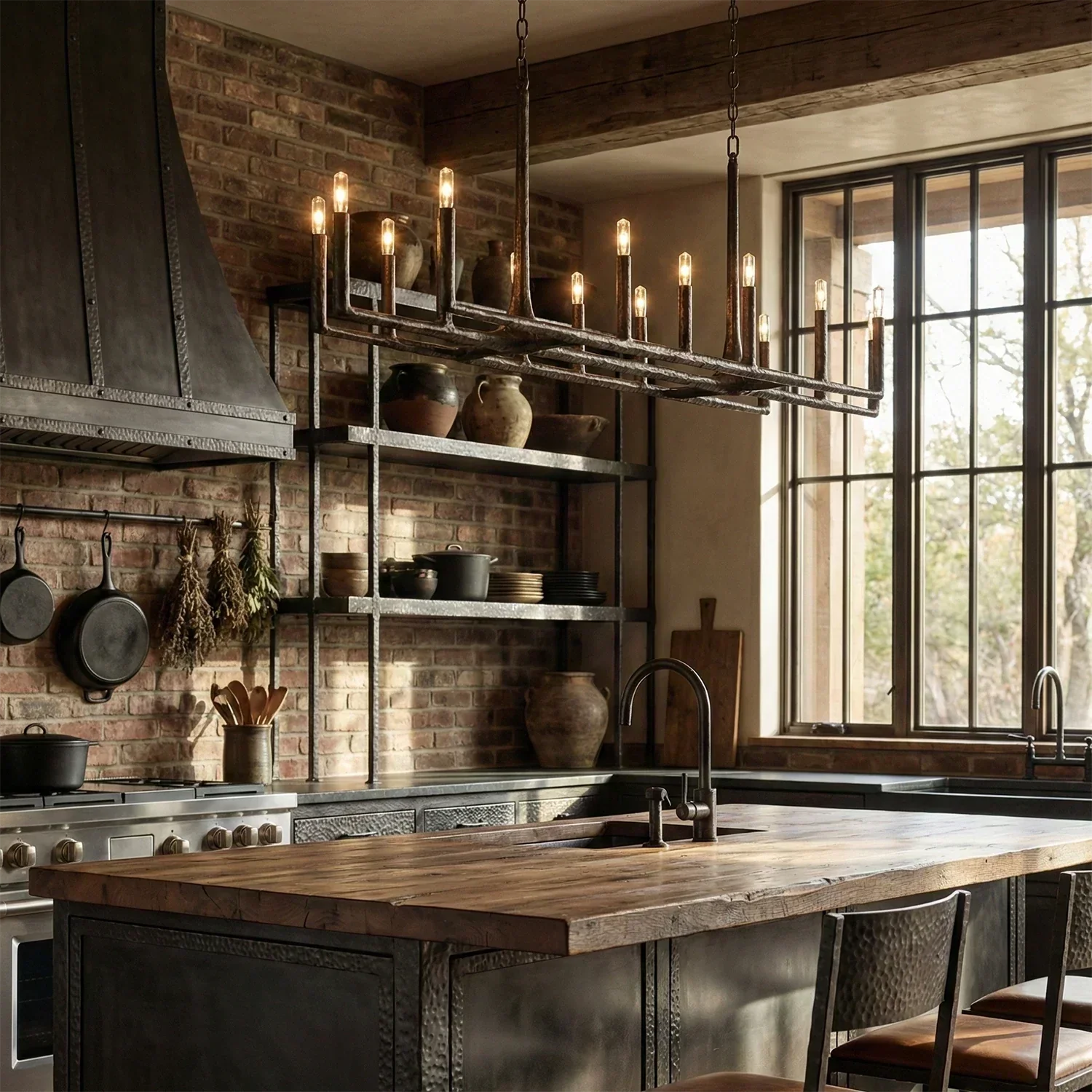 Avarit Forged Round Chandelier | wildoxy