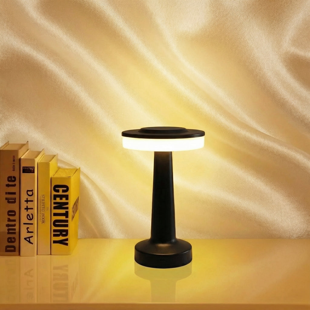 Control Rechargeable LED Table Light with Metal Construction - Wildoxy