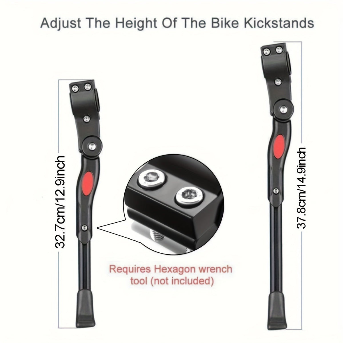 Cric universal reglabil pentru bicicletă — Suport stabil