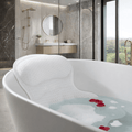 Bathora Cojín ergonómico de baño con soporte 4D para cuello y espalda, ideal para el spa