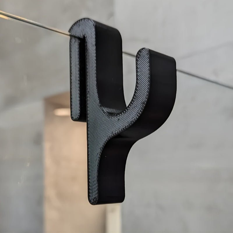 Bathvitra Edles Glas-Badezimmeraccessoire — Kompakte 3D-Glassilhouette, Unterstützung für Handtuch und Bademantel
