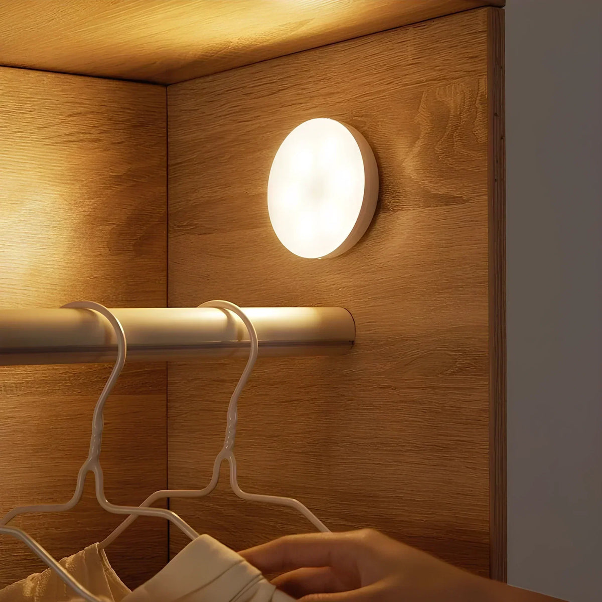 Wireless Motion Sensor Lamp — Automatic, USB Rechargeable ABS