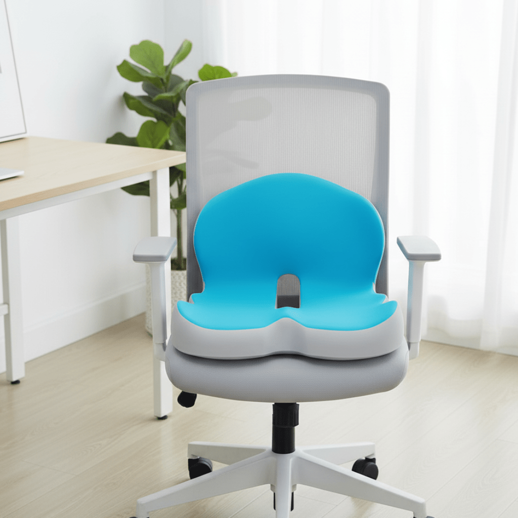 Cojín de asiento de espuma viscoelástica Ergo — soporte para la espalda y la postura