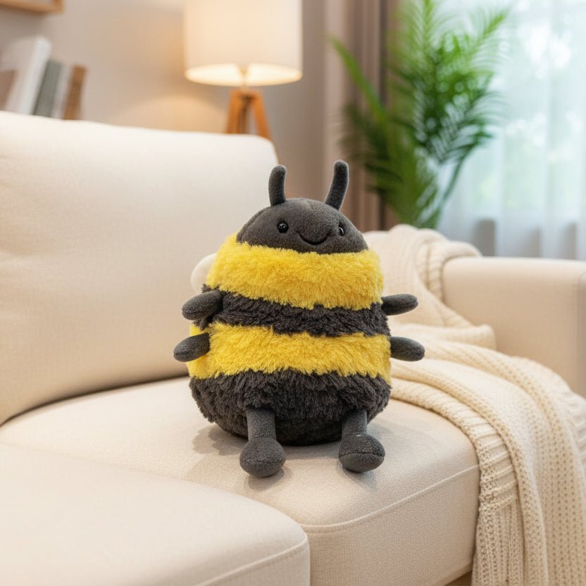 BEEBRIGHT puha plüss méhecskefigura — 16 cm-es, puha, kompakt kialakítás