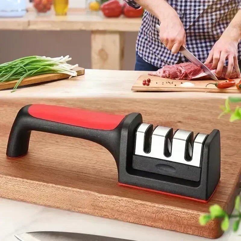 Afilador de cuchillas de cocina todo en uno BLADEALL — Herramienta para bruñir, afilar y pulir
