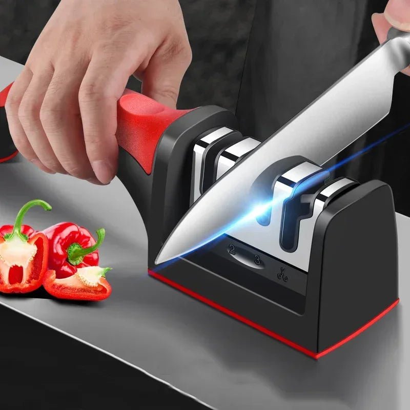 Afilador de cuchillas de cocina todo en uno BLADEALL — Herramienta para bruñir, afilar y pulir