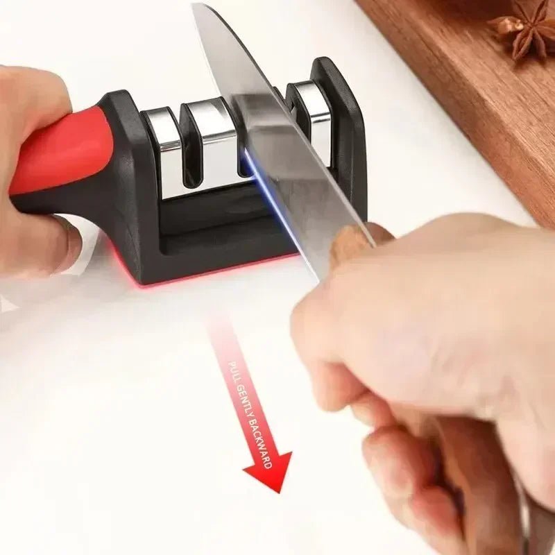 Afilador de cuchillas de cocina todo en uno BLADEALL — Herramienta para bruñir, afilar y pulir