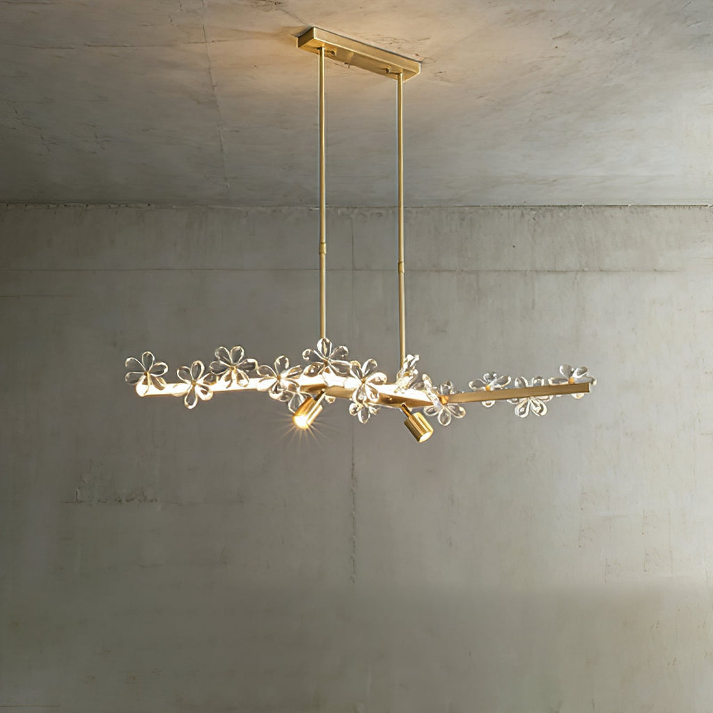 Blooming Crystal Flower Modern Pendant Light | wildoxy