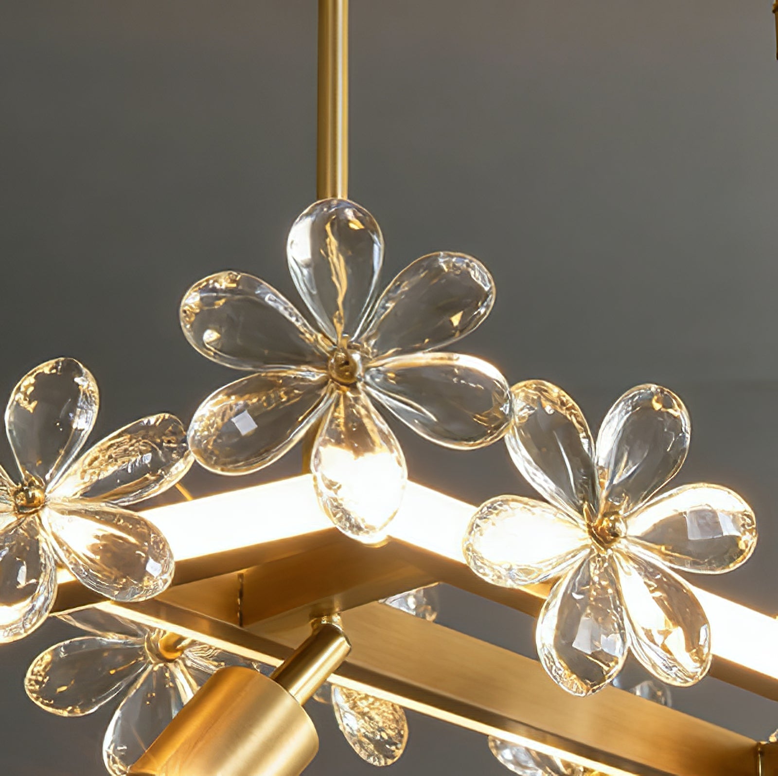 Blooming Crystal Flower Modern Pendant Light | wildoxy