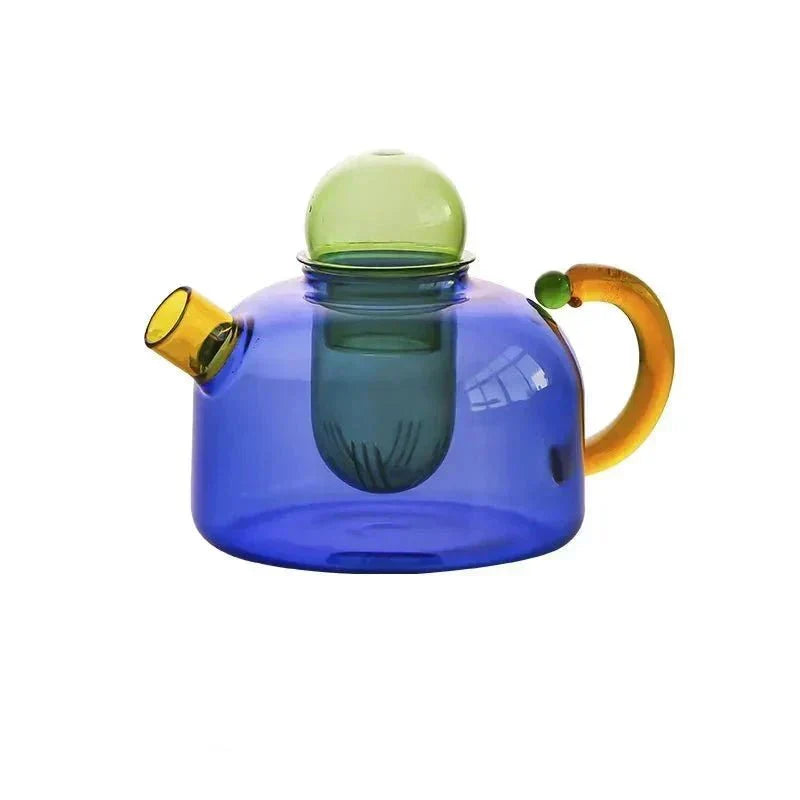 Tetera y tazas de vidrio de borosilicato — juego de té resistente al calor