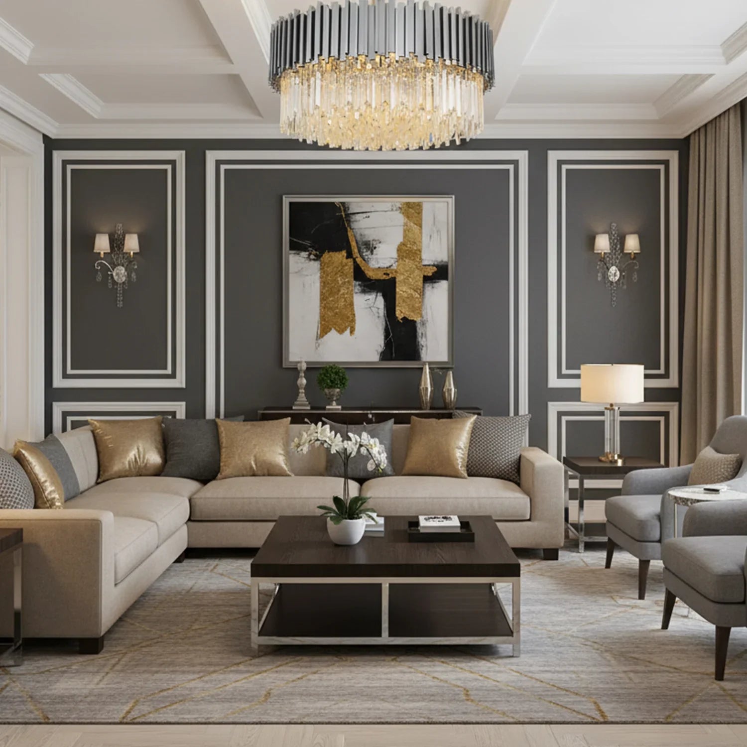 Bourbons Flush Mount Chandelier | wildoxy