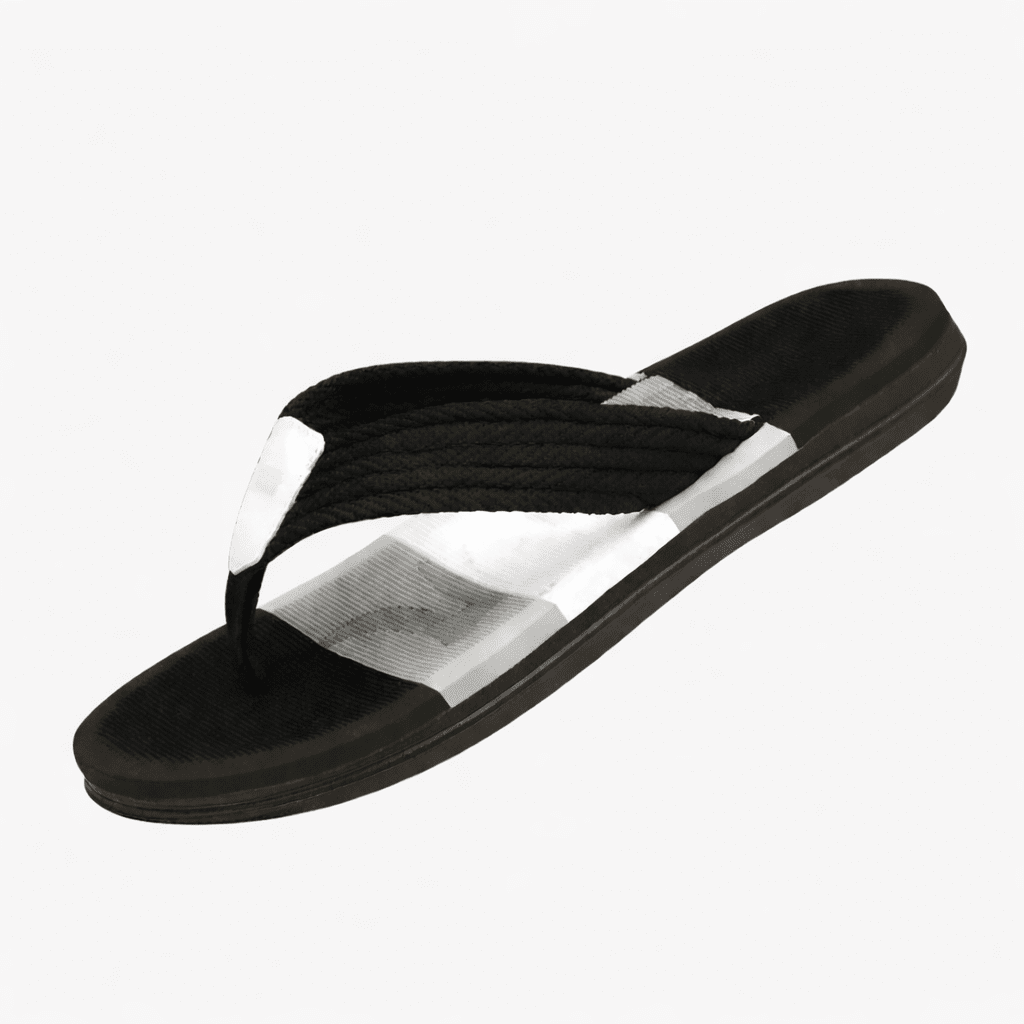 BRAIDO Herren-Sandalen mit gewebten Riemen — strukturiertes Fußbett, Schlupfdesign