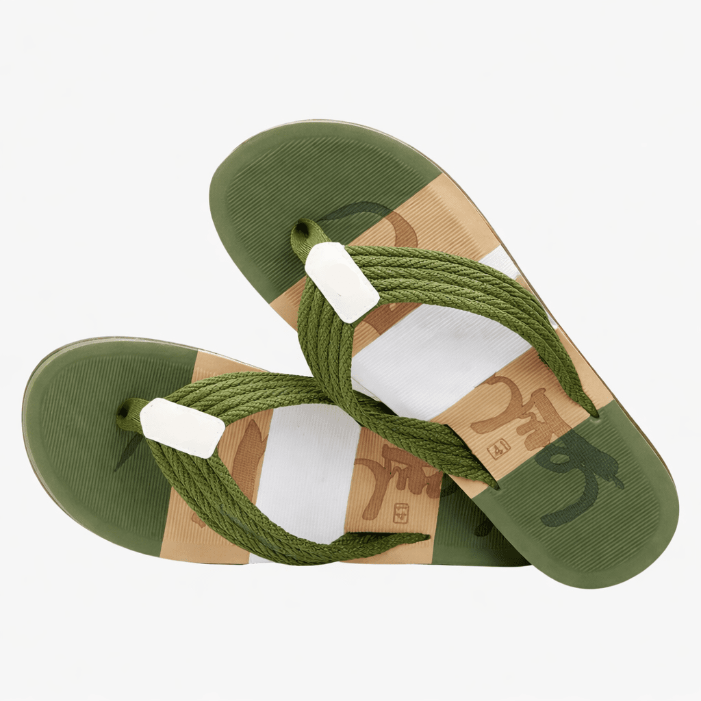 BRAIDO Herren-Sandalen mit gewebten Riemen — strukturiertes Fußbett, Schlupfdesign