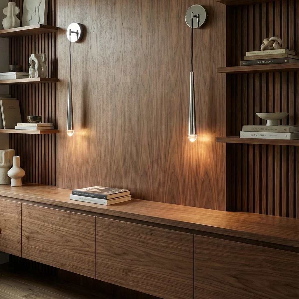 Brass Spinal Tube Crystal Wall Lamp | wildoxy