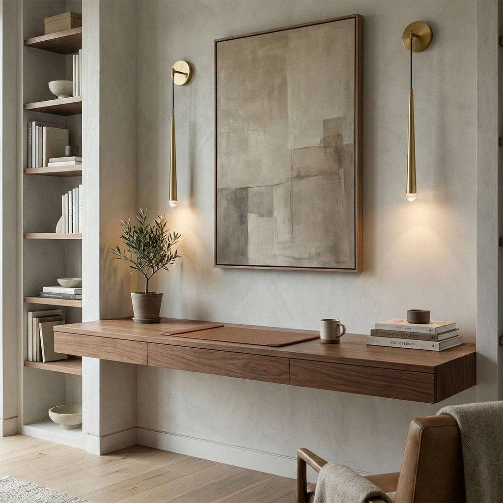 Brass Spinal Tube Crystal Wall Lamp | wildoxy