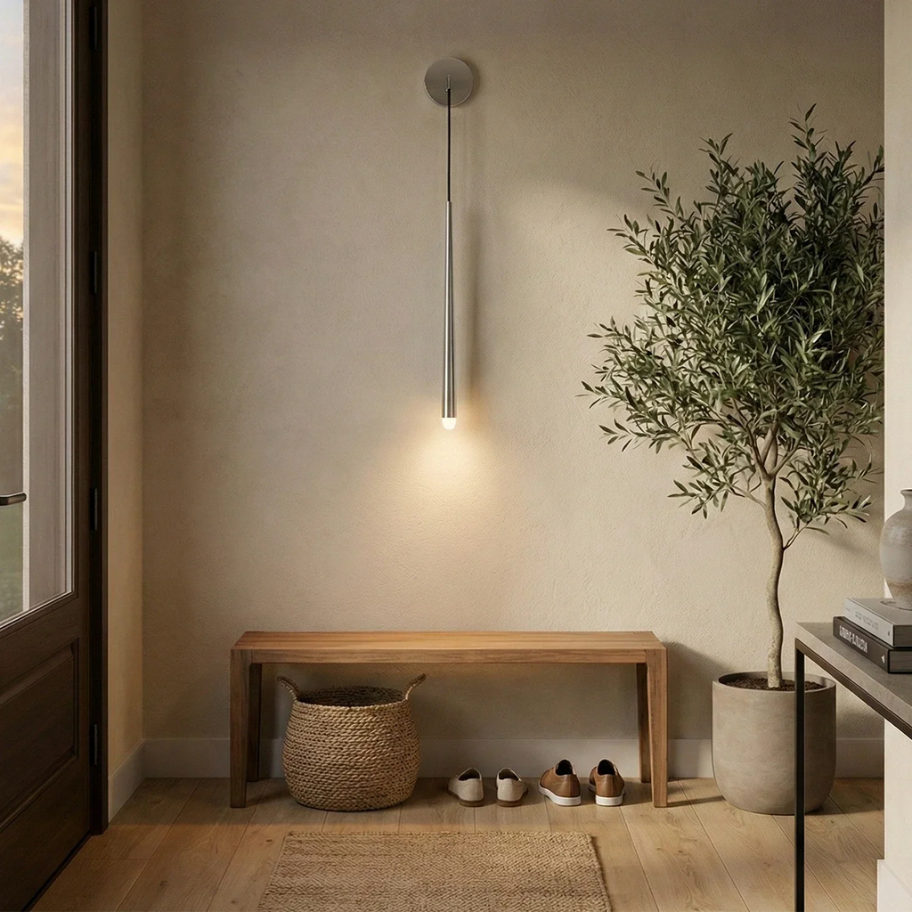 Brass Spinal Tube Crystal Wall Lamp | wildoxy