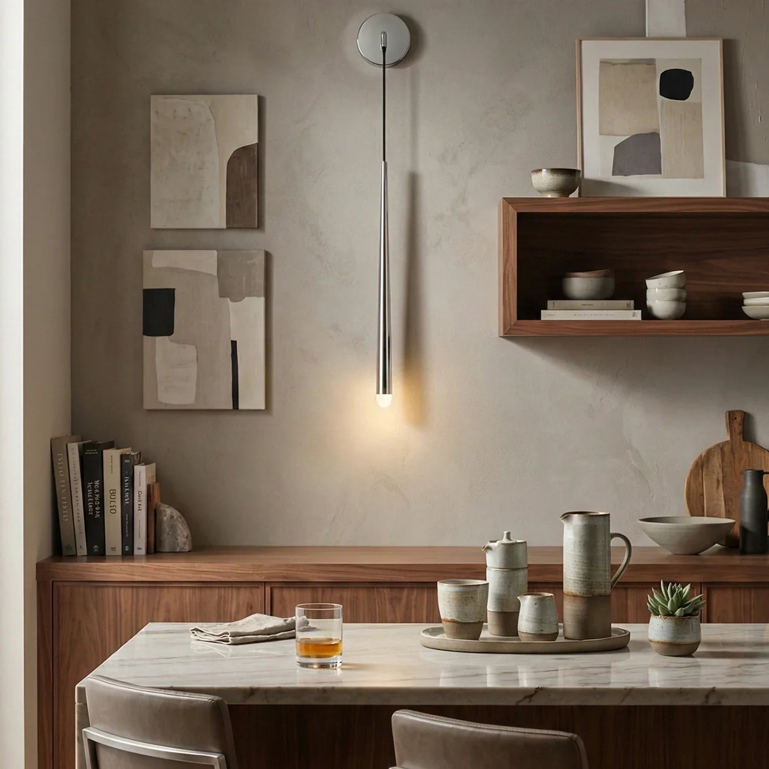 Brass Spinal Tube Crystal Wall Lamp | wildoxy