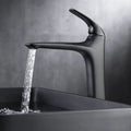Brassline Sink Tap — Antique Black Finish, Gentle Water Flow