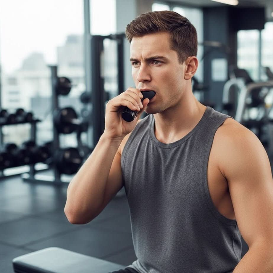 Entrenador pulmonar BREATHEMAX — Dispositivo compacto de ejercicios respiratorios