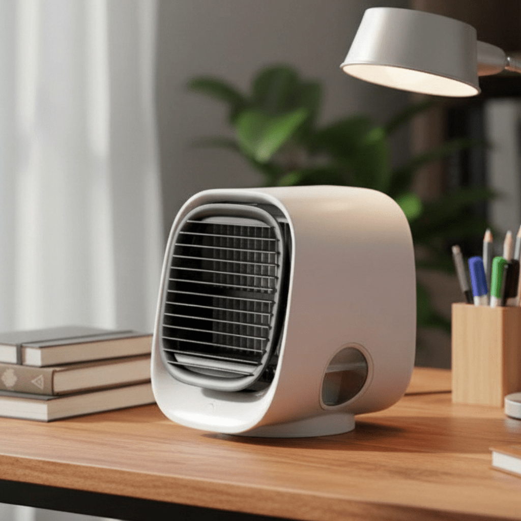 Breeze Mini 2-In-1 Air Cooler And Humidifier — USB Powered, Built-in LED Light