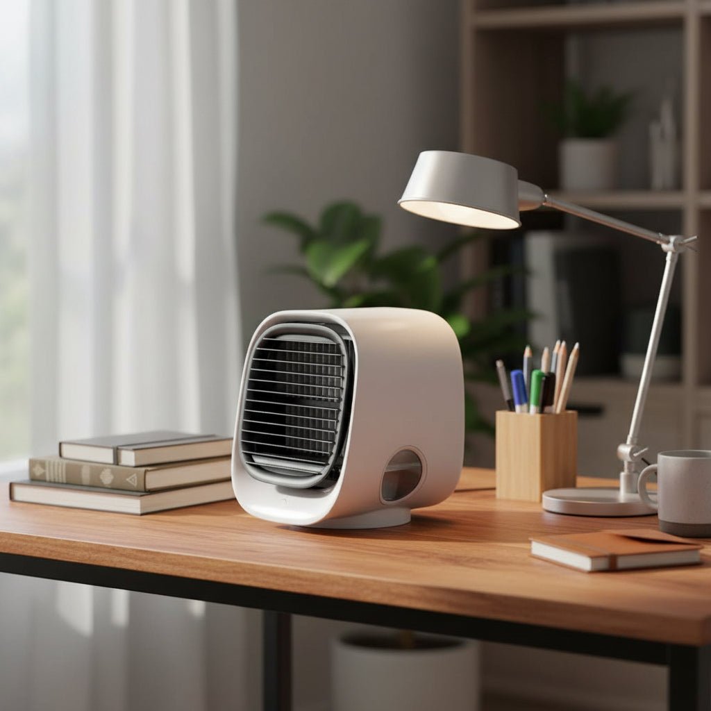 Breeze Mini 2-In-1 Air Cooler And Humidifier — USB Powered, Built-in LED Light