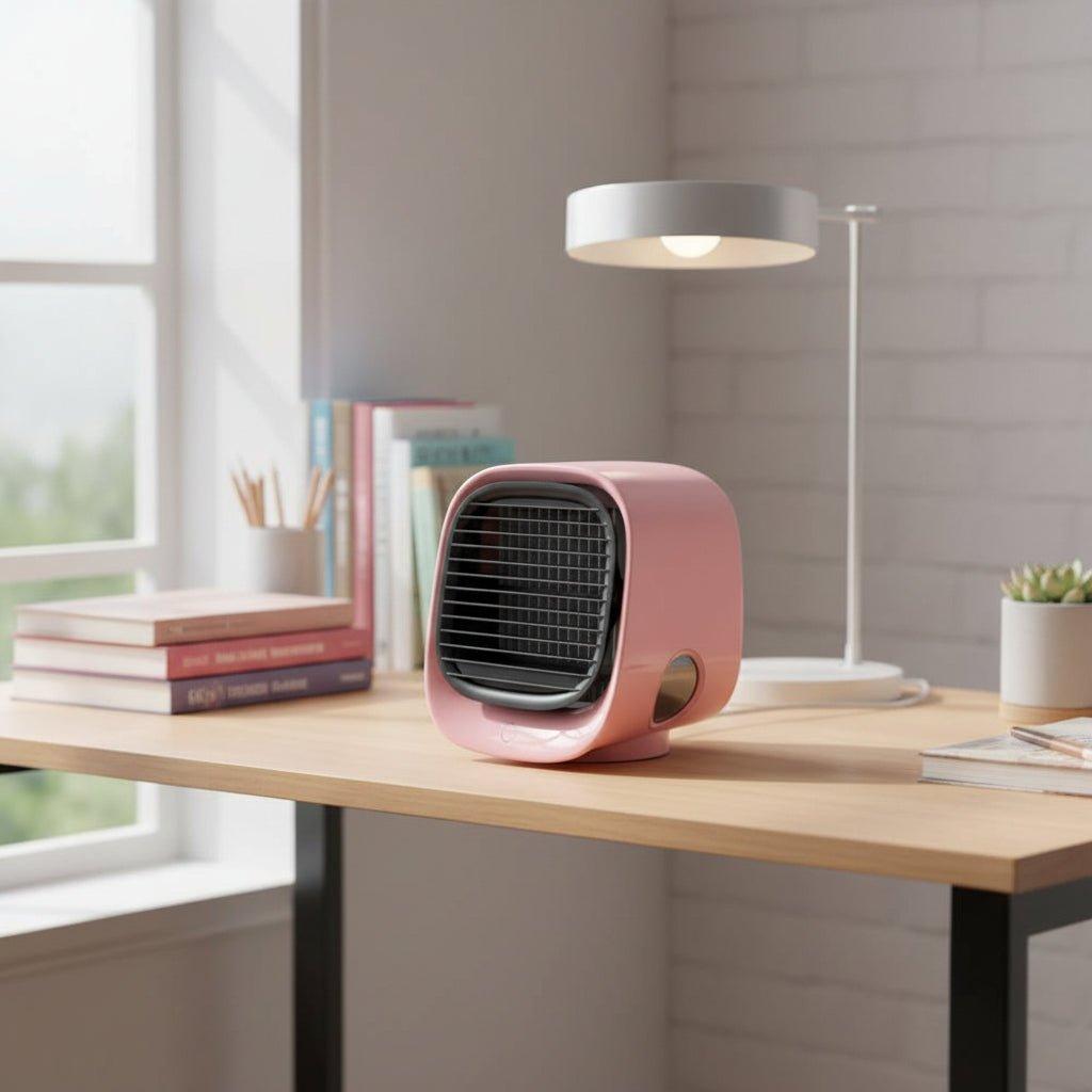 Breeze Mini 2-In-1 Air Cooler And Humidifier — USB Powered, Built-in LED Light