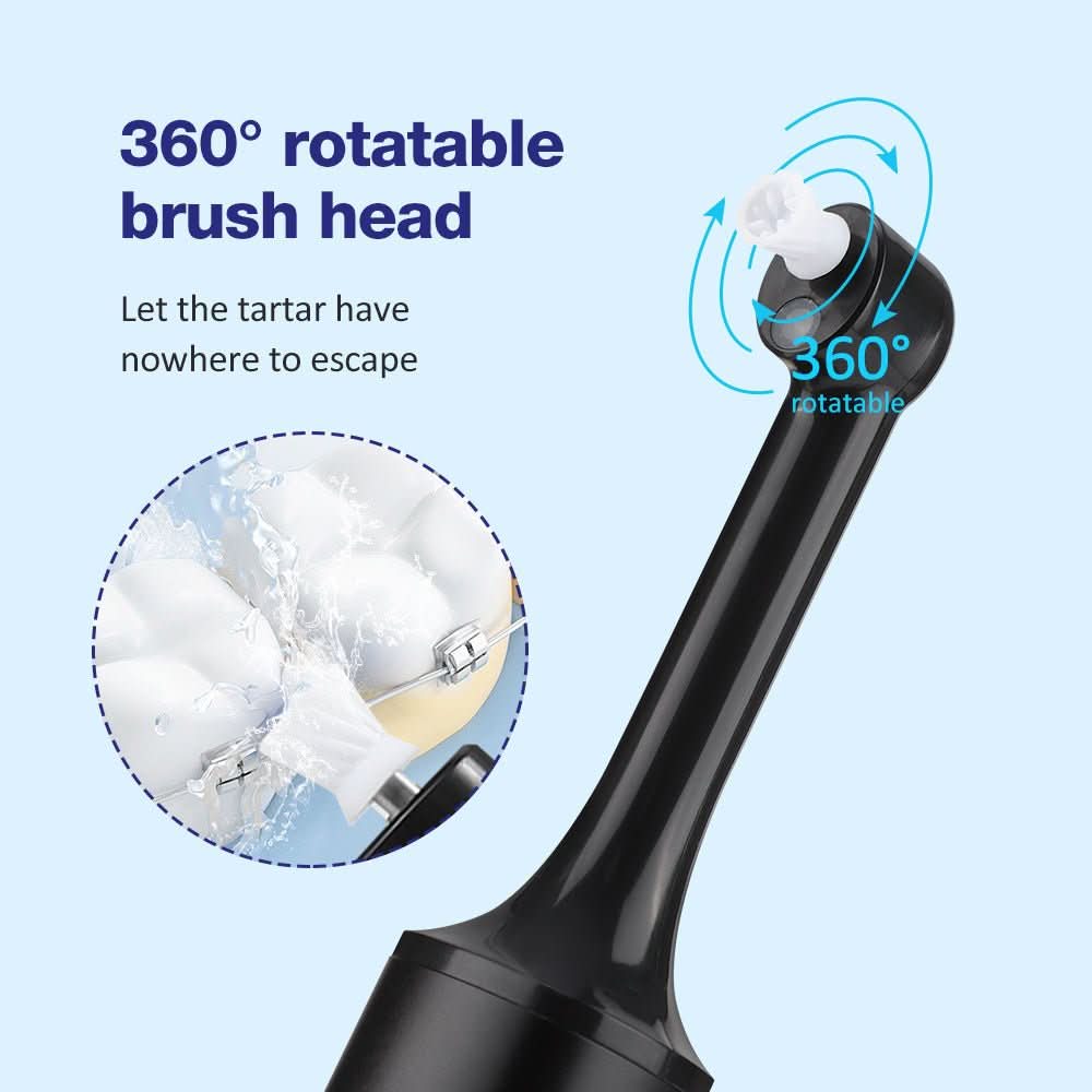 منظف الأسنان اللاسلكي BrightDent Pro 5-In-1 - جهاز لاسلكي قابل لإعادة الشحن بسعة 800mAh