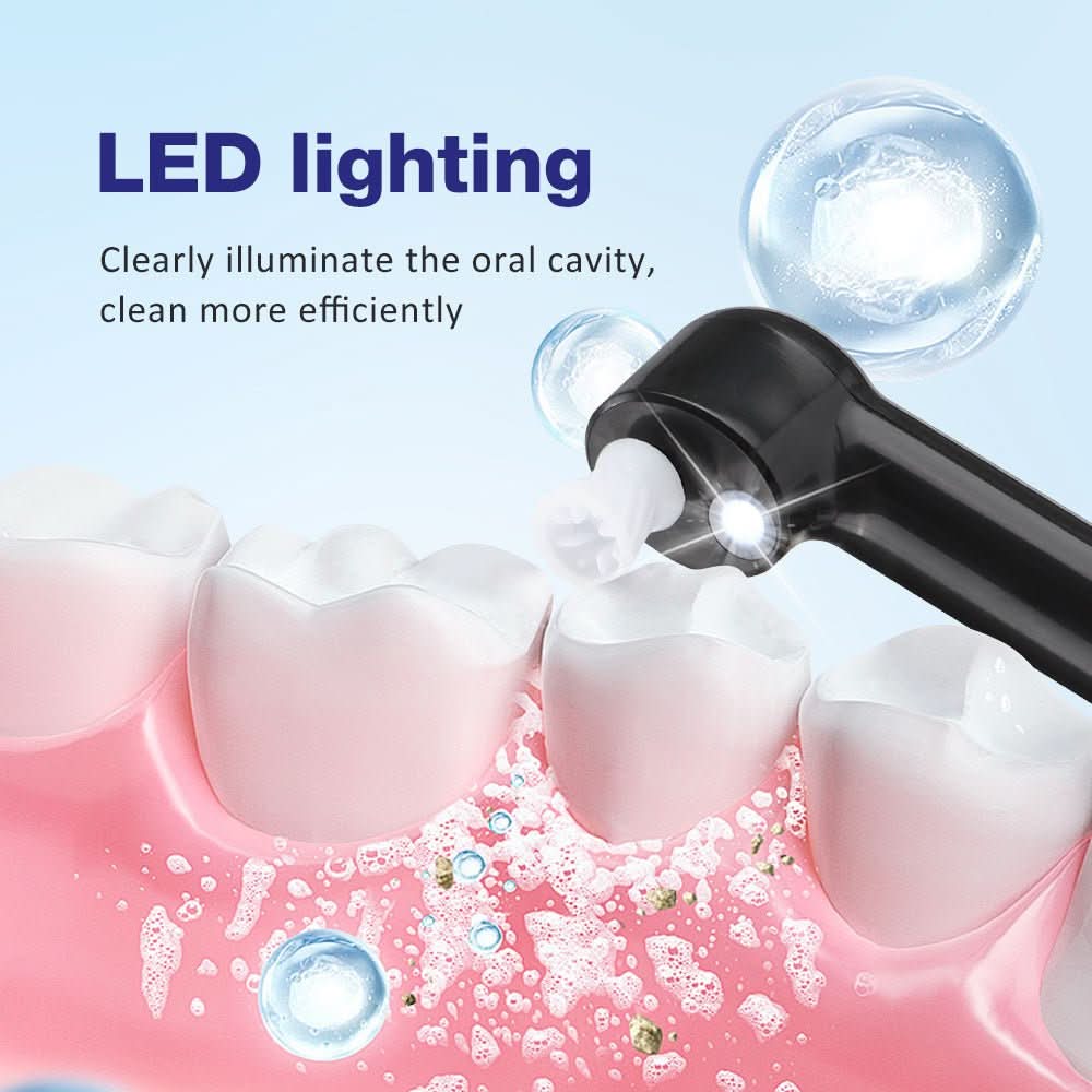 منظف الأسنان اللاسلكي BrightDent Pro 5-In-1 - جهاز لاسلكي قابل لإعادة الشحن بسعة 800mAh