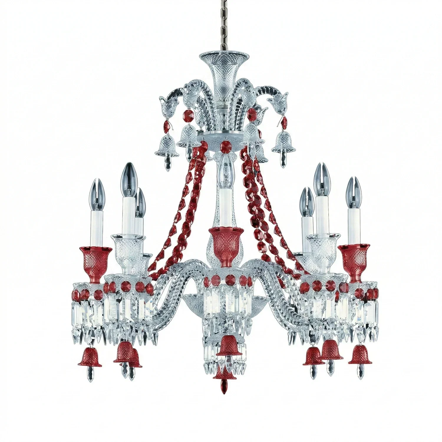 Brilliant Starry Crystal RED Chandelier | wildoxy