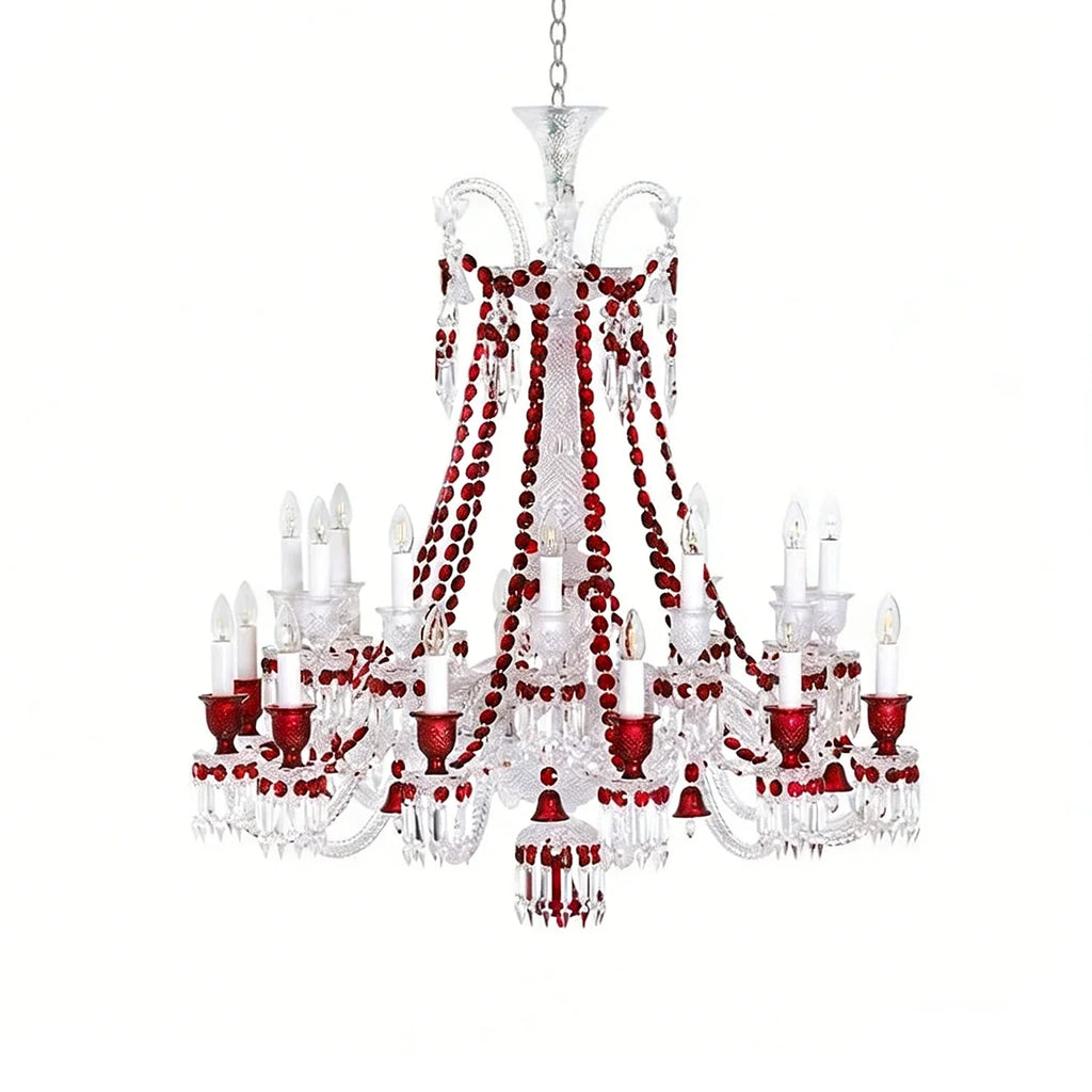 Brilliant Starry Crystal RED Chandelier | wildoxy