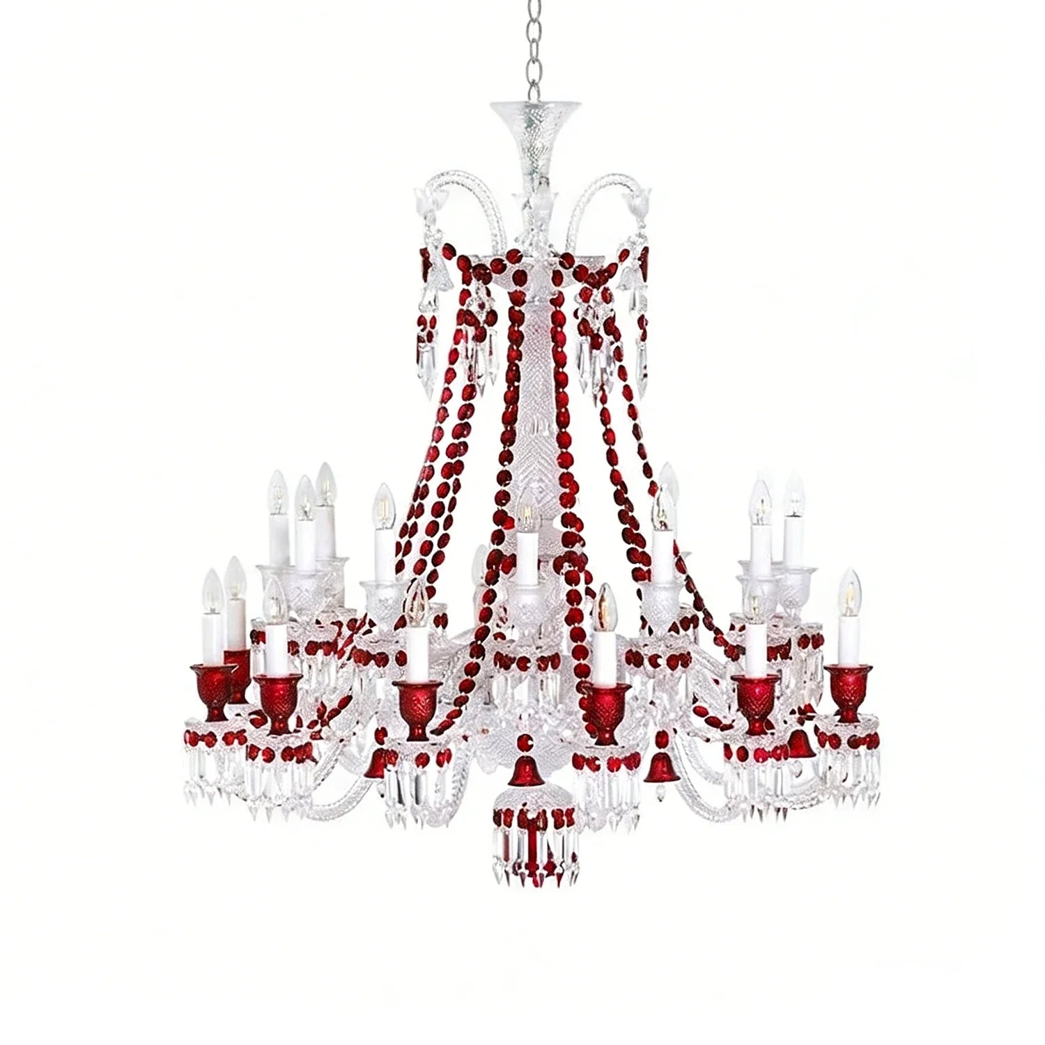 Brilliant Starry Crystal RED Chandelier | wildoxy