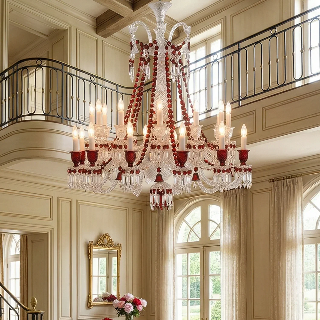 Brilliant Starry Crystal RED Chandelier | wildoxy